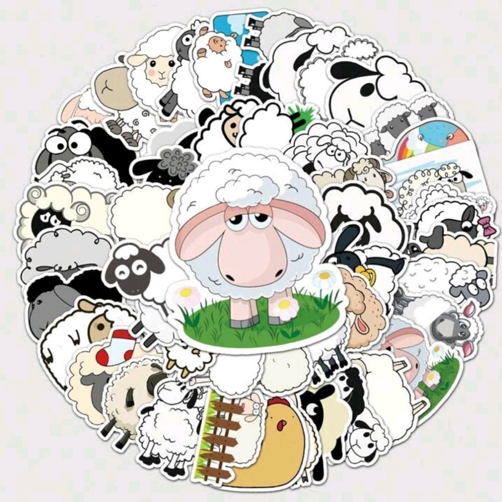 Cartoon Sheep Stickers - Picture 6 of 8